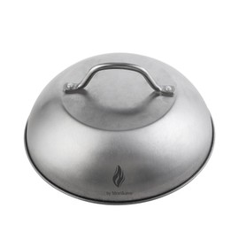 Morikavo Cheese Melting Dome,9 inch Stainless Steel Round Smashed Burger Basting Cover,Grill Lid,Cooking Dome for Flat Top Griddle Accessories