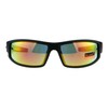 PASTL Xloop Sunglasses Wrap Around Rectangular Biker Flame Black Red,