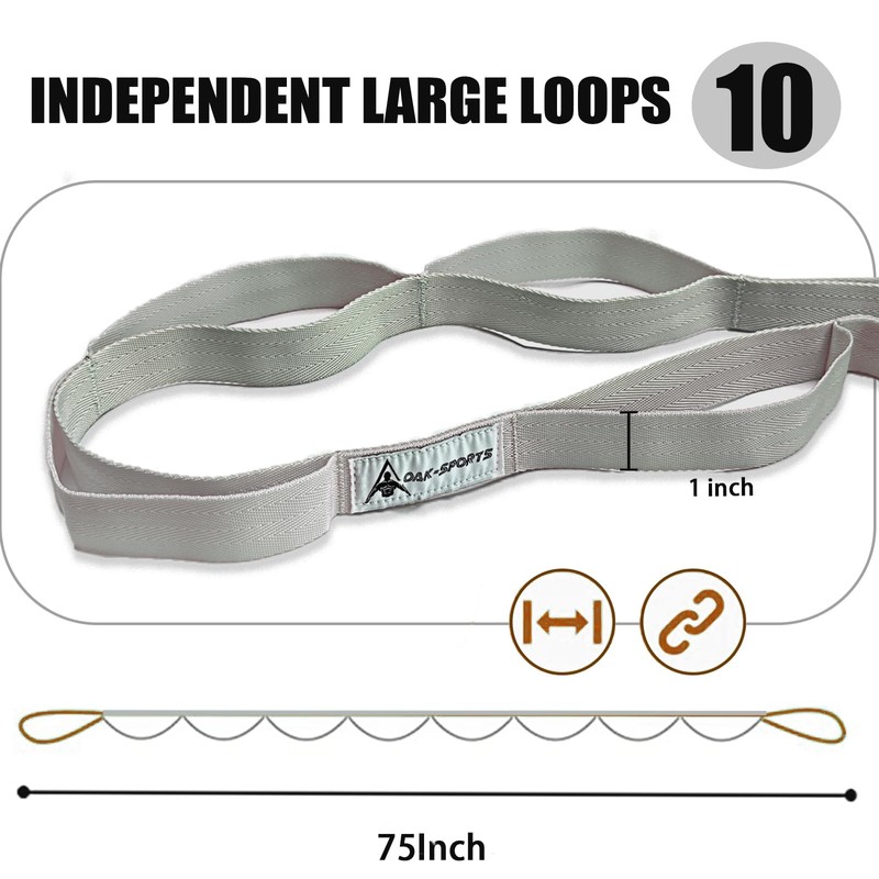 Stretching Strap Yoga Strap with Loops, Stretch Straps for Physical