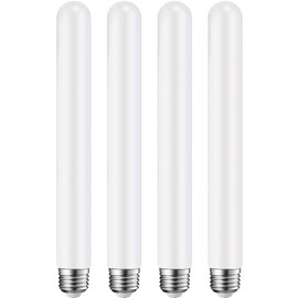 Leools E26 LED Light Bulb, T30 11.8inch Long Tubular Matt Opal Porcelain Dimmable Frosted, 12W Equal 100W, 2700K Warm White, CRI90+, 1000LM, 4 Pack