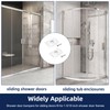 Glass Shower Door Bumpers for Glass Sliding Doors, Wall Jamb