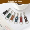 Jack&Chris Genuine Leather Keychain, Small Keychain for Man and Women,