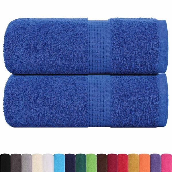 vidaXL Guest Towels, Set of 2, Blue, 30 x 50