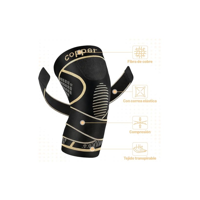 2 Piezas Rodilleras Deportivas, Rodillera Ortopedica de Meniscos Adjustable