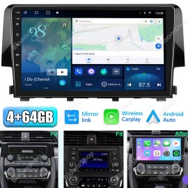 Apple Carplay For Honda Civic 2016-2020 Android 13 Car Stereo Radio GPS WIFI 64G