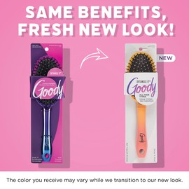 Goody Dream Detangle It Oval Hair Brush Detangler Brush with Flexible Bristles, Use as a Detangling Brush or Styling Brush, Tackle Tangles, Knots & Reduce Frizz, All Hair Types