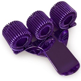 Ashton and Wright - Triple Metal Pen Holder with Pocket Clip - Ideal for Doctors/Nurses/Pilots - Single - Purple