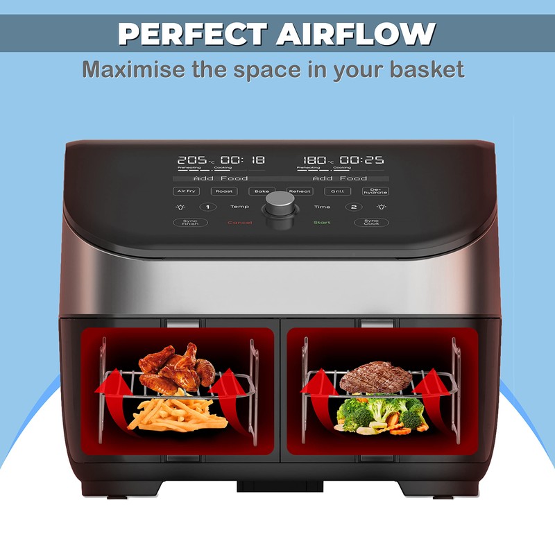 2 Stainless Steel 304 Reversible Multi Layer Racks compatible with