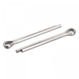uxcell Split Cotter Pin, 3mm x 25mm Stainless Steel Clip Fastener Fitting for Automotive, Mechanics, Silver Tone, 60Pcs