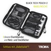 TROIKA Black Tech Pouch 2 - BBL64/BK - Cable Bag