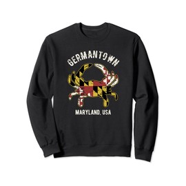 Germantown Maryland USA Crab Vintage Distressed Style Design Sweatshirt