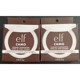 ELF 2x Elf e.l.f. Camo Powder Foundation, Buildable To Full, Rich 640 W, 0.28 oz