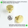 HANIHUA 10 Pack Gold Cabinet Knobs Dresser Knobs, Brushed Brass