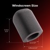 MAONO Microphone Windscreen for PD100W Microphone High-Density Flocked Foam Mic