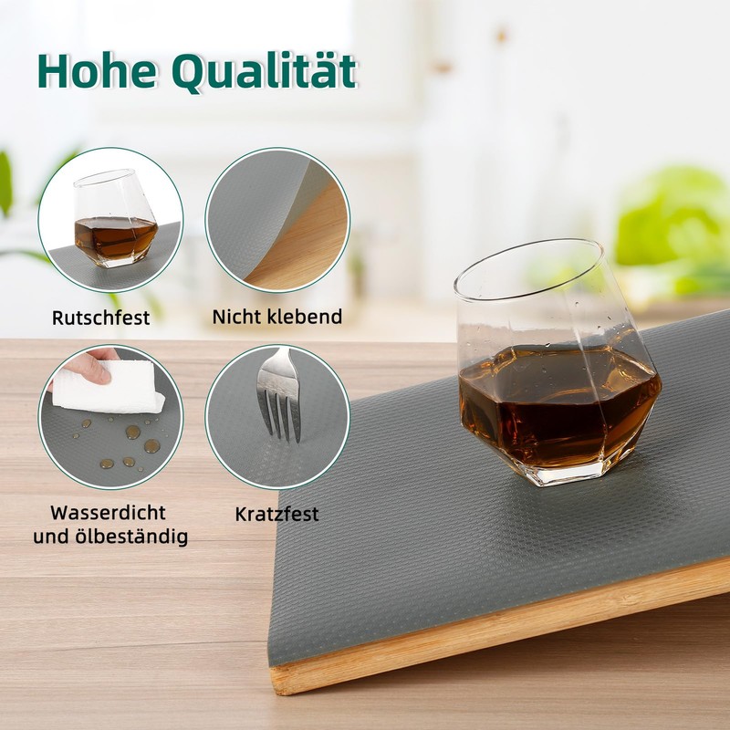 HAUSPROFI Antibacterial Fridge Mat, 30 x 600 cm, Premium EVA