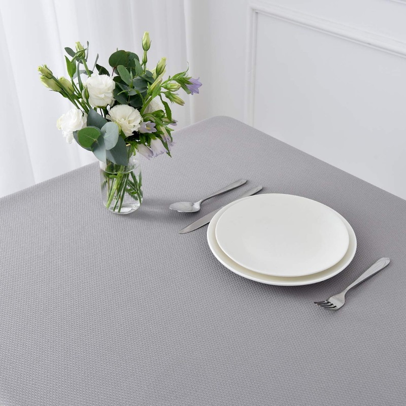 maxmill - Mantel rectangular con textura, impermeable, sin arrugas, a