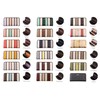 Clelia CL-11177 Women's Long Wallet, Multicolor, Striped, Round Zipper, Bellezza