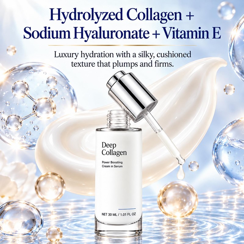 Deep Collagen Serum, Volufiline Korean Skin Care Collagen Serum, Firming