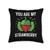 My Strawberry Agriculturist Throw Pillow