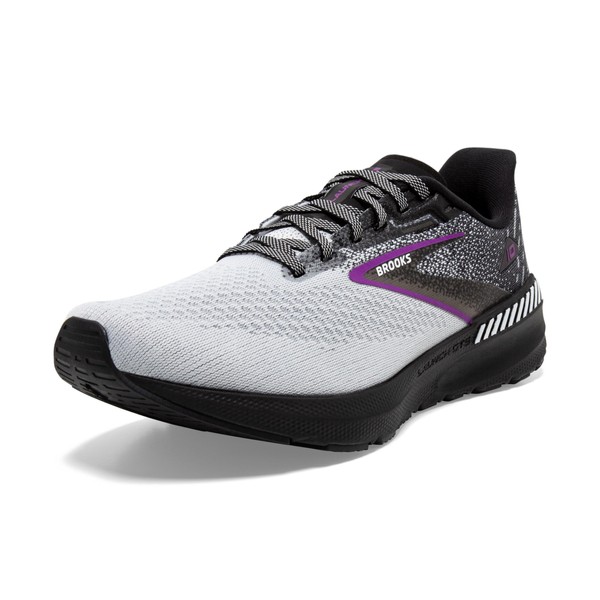 Brooks Women’s Launch GTS 10 Supportive Running Shoe - Black/White/Violet