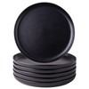 AmorArc Ceramic Dinner Plates Set of 6, Wavy Rim 10.5