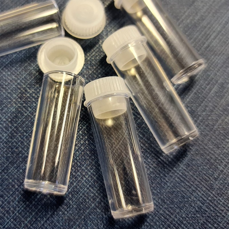 SHC Web 20 x 1ml Empty Mini Clear Plastic Tubes