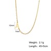 Yimofy Initial Necklace for Women Girls Dainty Sideways Letter Necklace