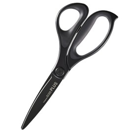 SC-210ATN 35-237 Plus Scissors, Fit Cut Curve, Large Type, Titanium 3D Blade, Non-sticky, Light Sharpness, Cutting Cardboard, Black