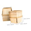 Ciieeo 10pcs Portable Wood Fruit Baskets Multi Functional Snack Storage