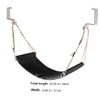 Operitacx Foldable Foot Hammock for Desk Black Foot Sling Office
