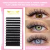 Ellipse Flat Eyelash Extensions 0.20 Thickness D Curl Mix Tray