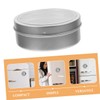 Ciieeo 4pcs Magnetic Spice Jars: 9cm/3.54" Diameter Stainless Steel Grains