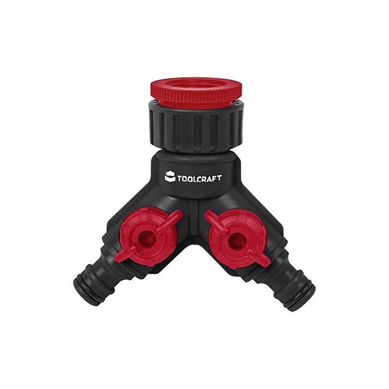 TOOLCRAFT 2302363 Plastic 2-Way Splitter 26.44 mm (3/4) External Thread