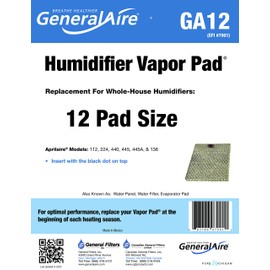 GeneralAire GA12 Vapor Pad, 2" x 11.625" x 15"