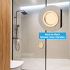 sourcing map 2PCS Round Shower Glass Sliding Door Handles, Aluminum