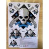 Skull Bones Bone Skull Weapon Sticker Film Weatherproof 1 Sheet
