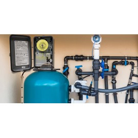 Intermatic T104R 24 Hour Mechanical Timer Switch - 208–277 VAC, DPST, Type 3R Indoor/Outdoor Metal Enclosure, Heavy-Duty, Manual Override, 40 Amp – Ideal for Lights, Pumps, Fans, and HVAC Systems