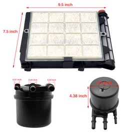 WZHAON Fuel Filter Kit - FD4625, FL2124S - 2017-2023 Ford F250-F550 Super Duty 6.7L V8 Diesel Engine - Modern Style - Universal Fit - Truck Compatible