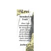 Levi "Steadfast in Truth" Keepsake Name Meaning Bookmark with Verse