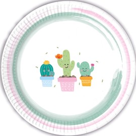 Procos 89291 Plate 23 cm Cactus, Multi-Coloured