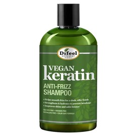 Difeel Shampoo Vegano con Keratina, Fórmula Antiencrespamiento, Hidrata y Fortalece, 355 ml