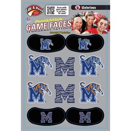 Memphis – Waterless Peel & Stick Temporary Tattoos – 10-Piece Combo – 6 Spirit Tattoos & 4 Eye Strips