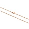9ct Rose Gold Hammered Trace Chain 20 Inches