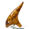 Ocarina,12 Tones Alto C Ceramic Ocarina Musical Instrument with Song