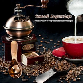 Coffee Scoop Stainless Steel, 2 Tablespoon Scoop Coffee Spoon, Short Handle Coffee Measuring Spoons for Coffee Coffee Bean Tea