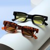 NLEYANB 8-Pack Small Square Rectangle Colourful Sunglasses Retro 100% UV