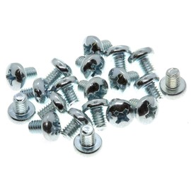 M4 (4mm x 6mm) Phillips Pan Head Machine Screws - Steel (Pack of 20) DIN 7985