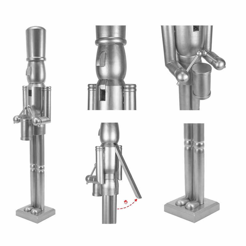 Jeco Inc. 36 inch Wooden Silver Soldier Drummer Nutcracker