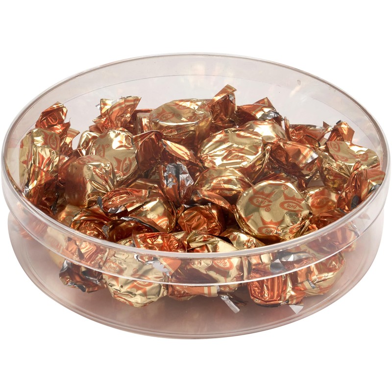 Pioneer Plastics 175C Clear Round Plastic Container, 6" W x