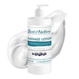 Therapist's Choice Massage Lotion, Professional Grade, Unscented, with Acai Berry and Arnica (32 fl oz)